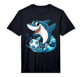Soccer Shark Playing Ball Animal Sports T-Shirt - Graphic Print Unisex - T-Shirt, Sweatshirt, Hoodie