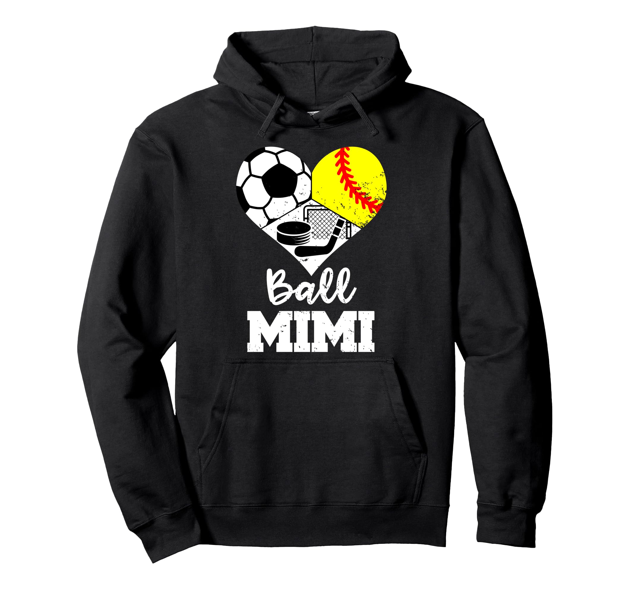 Ball Mimi Funny Soccer Softball Hoodie - Custom Art Print for Adults - T-Shirt, Sweatshirt, Hoodie