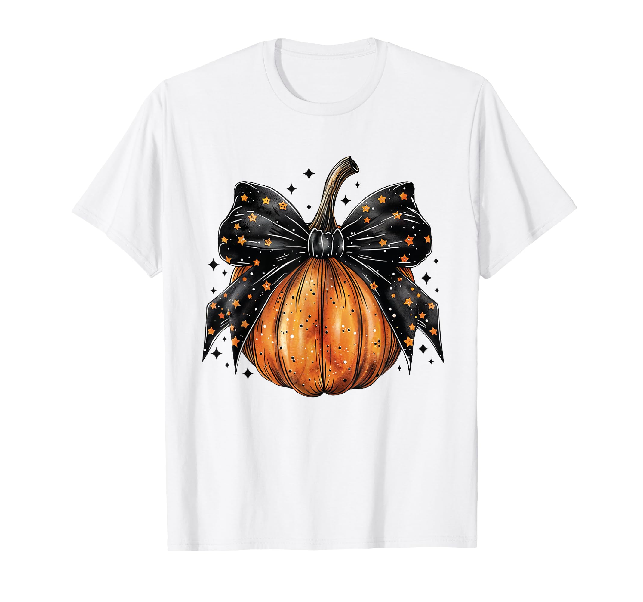 Coquette Bow Pumpkin Halloween T-Shirt - Fun Novelty Design Unisex - T-Shirt, Sweatshirt, Hoodie