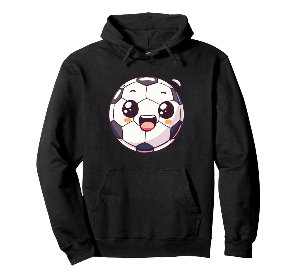 Soccer Ball Cartoon And Hoodie - Casual Everyday Wear for Adults - T-Shirt, Sweatshirt, Hoodie