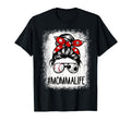 Bleached Momma Life Soccer Messy Bun T-Shirt - Trendy Graphic Men Women - T-Shirt, Sweatshirt, Hoodie