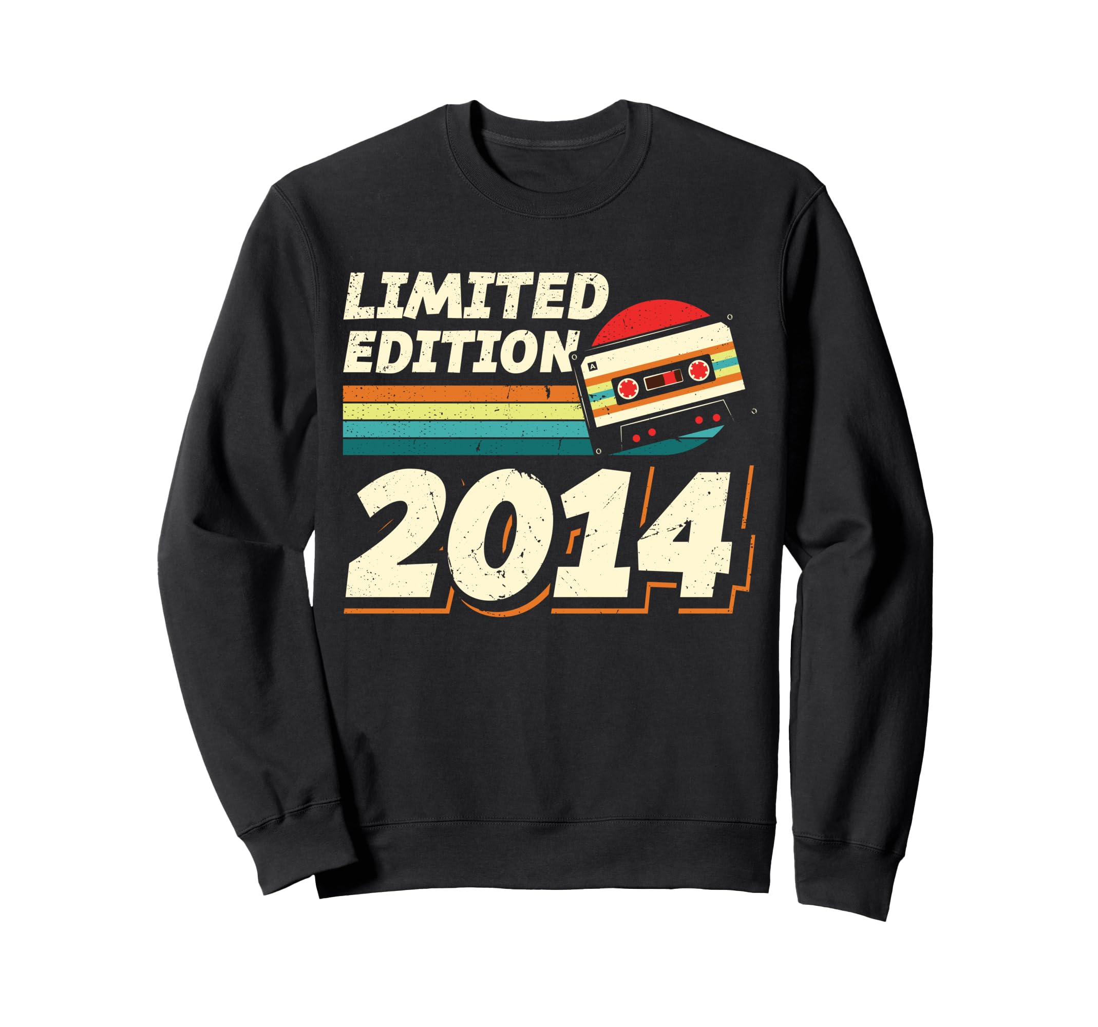2014 Cassette Tape 10Th Birthday Sweatshirt - Fun Novelty Design Unisex - T-Shirt, Sweatshirt, Hoodie