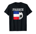 France Flag Soccer Futbol Football T-Shirt - Aesthetic Graphic Unisex - T-Shirt, Sweatshirt, Hoodie