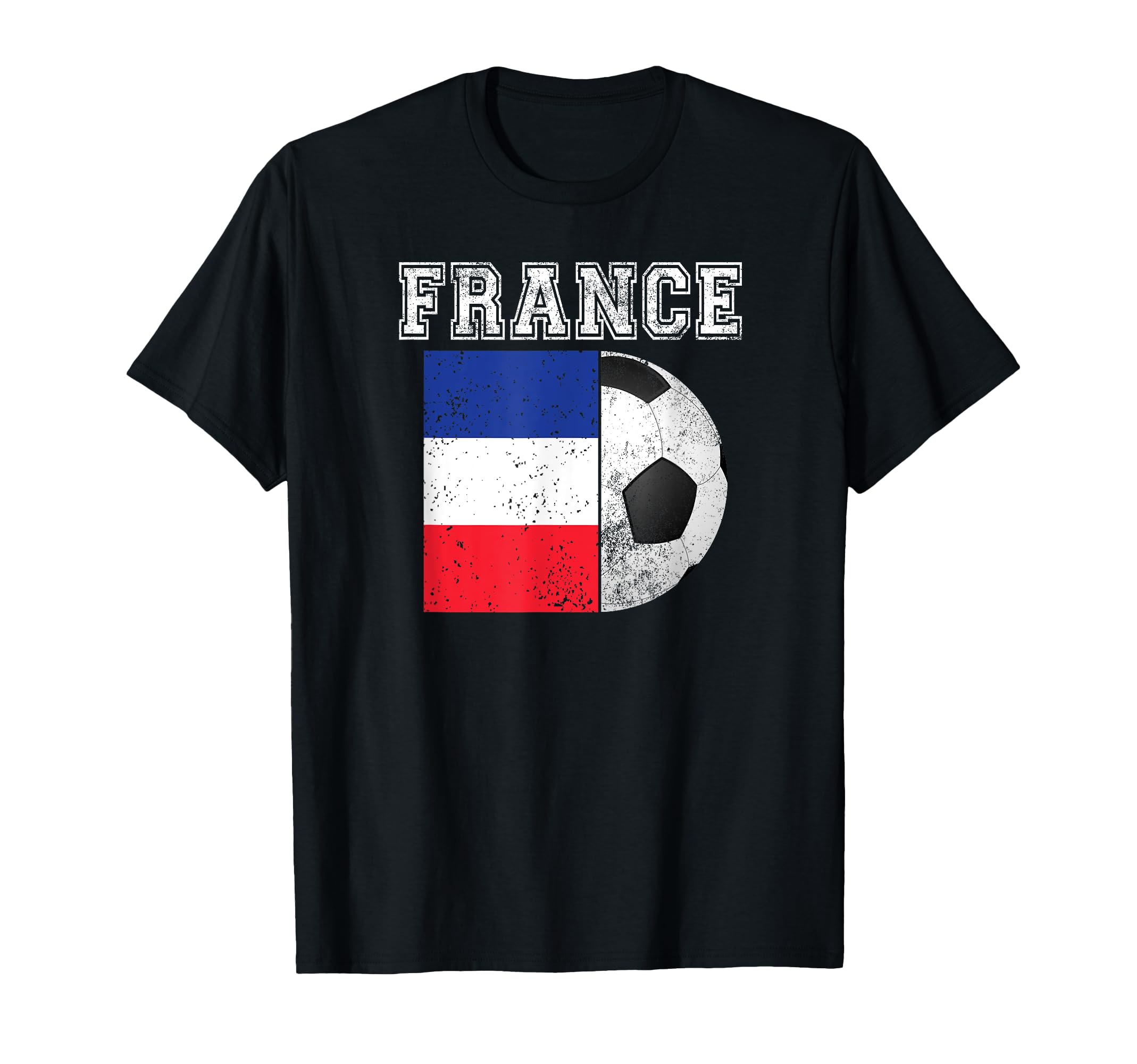 France Flag Soccer Futbol Football T-Shirt - Aesthetic Graphic Unisex - T-Shirt, Sweatshirt, Hoodie