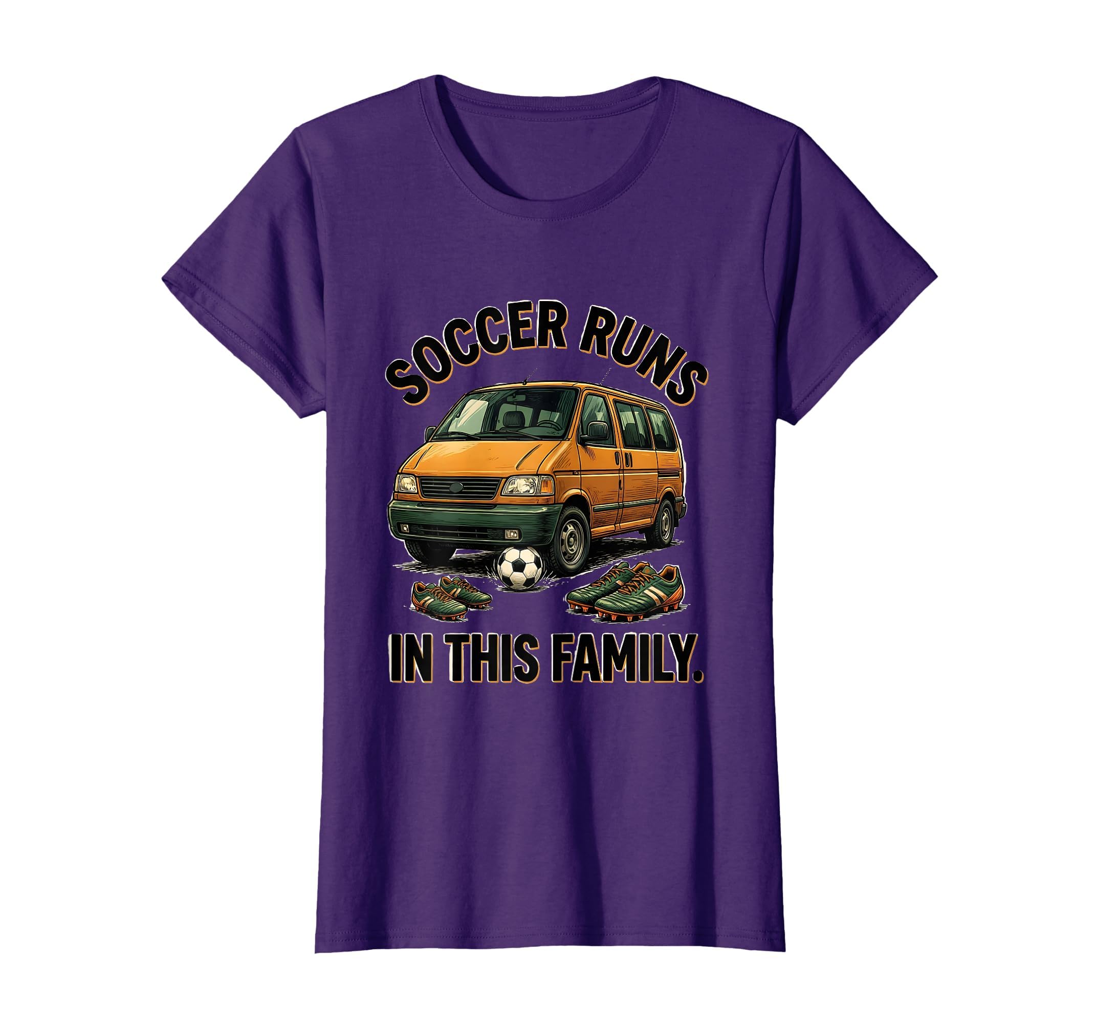 Soccer Runs This Family Soccer Mom T-Shirt - Unique Graphic for Adults - T-Shirt, Sweatshirt, Hoodie