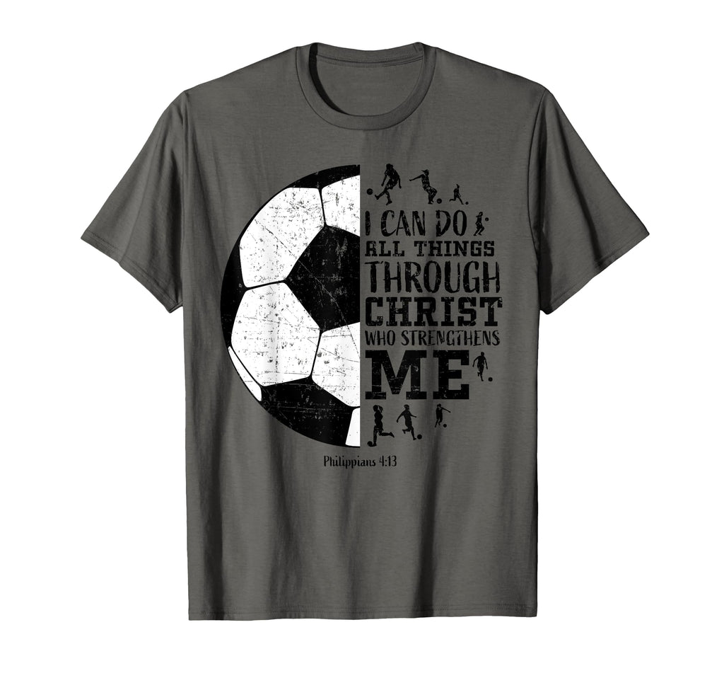 Christian Soccer Gifts Teen Religious T-Shirt - Fun Novelty Design Unisex - T-Shirt, Sweatshirt, Hoodie