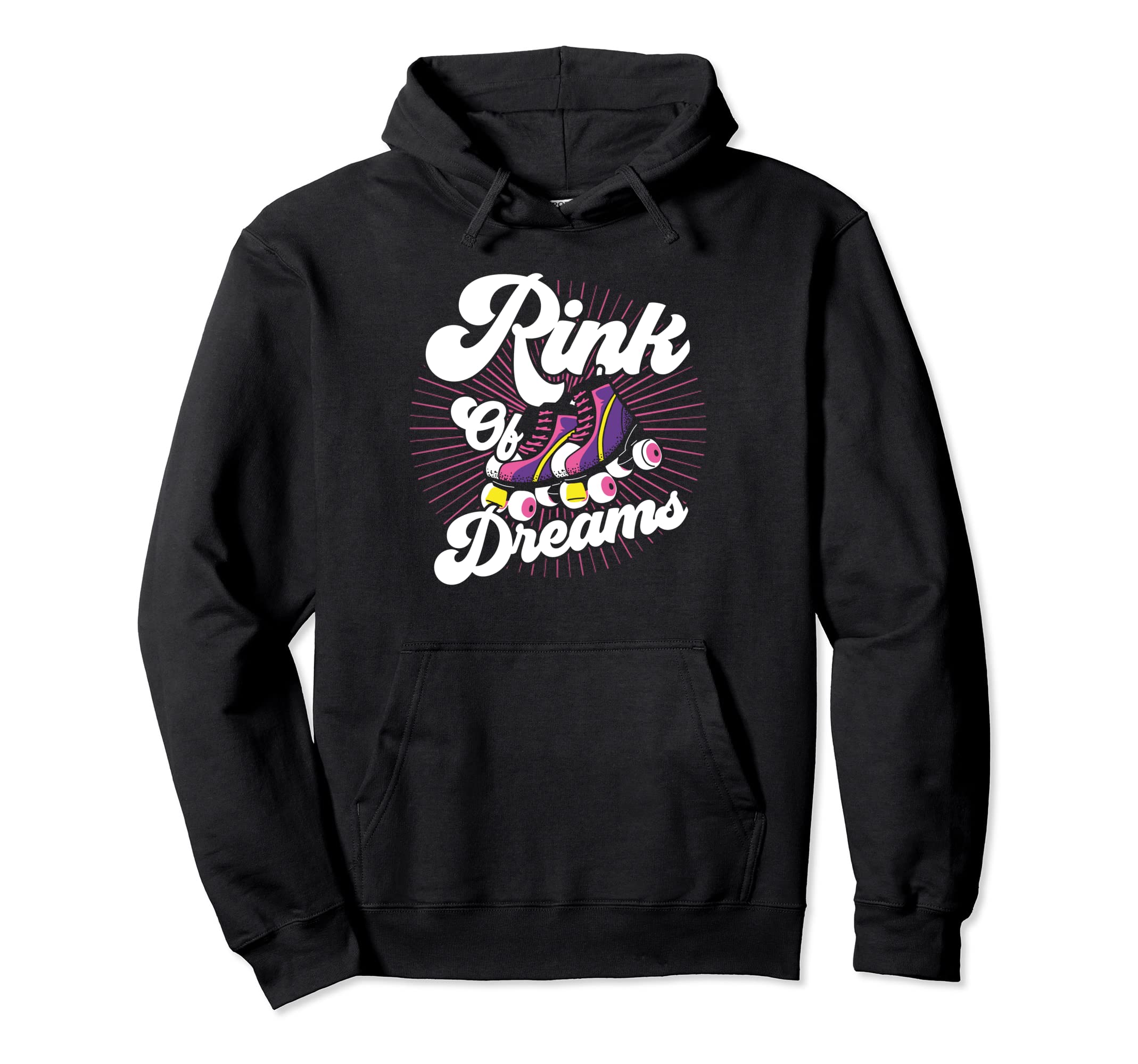 Roller Skates Rink Dreams Roller Skating Hoodie - Trendy Graphic Men Women - T-Shirt, Sweatshirt, Hoodie