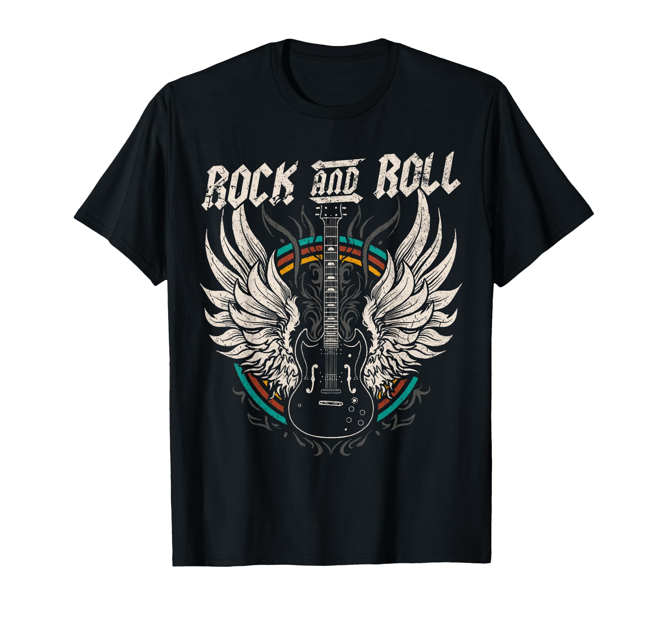Rock And Roll Guitar Rock Music T-Shirt - Trendy Graphic for Adults - T-Shirt, Sweatshirt, Hoodie
