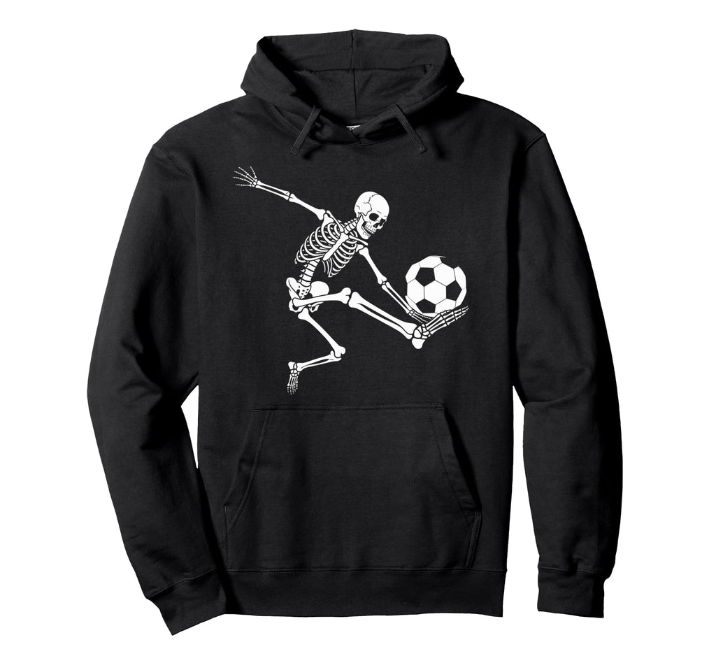 Skeleton Soccer Halloween Lovers Hoodie - Streetwear Style Men Women - T-Shirt, Sweatshirt, Hoodie