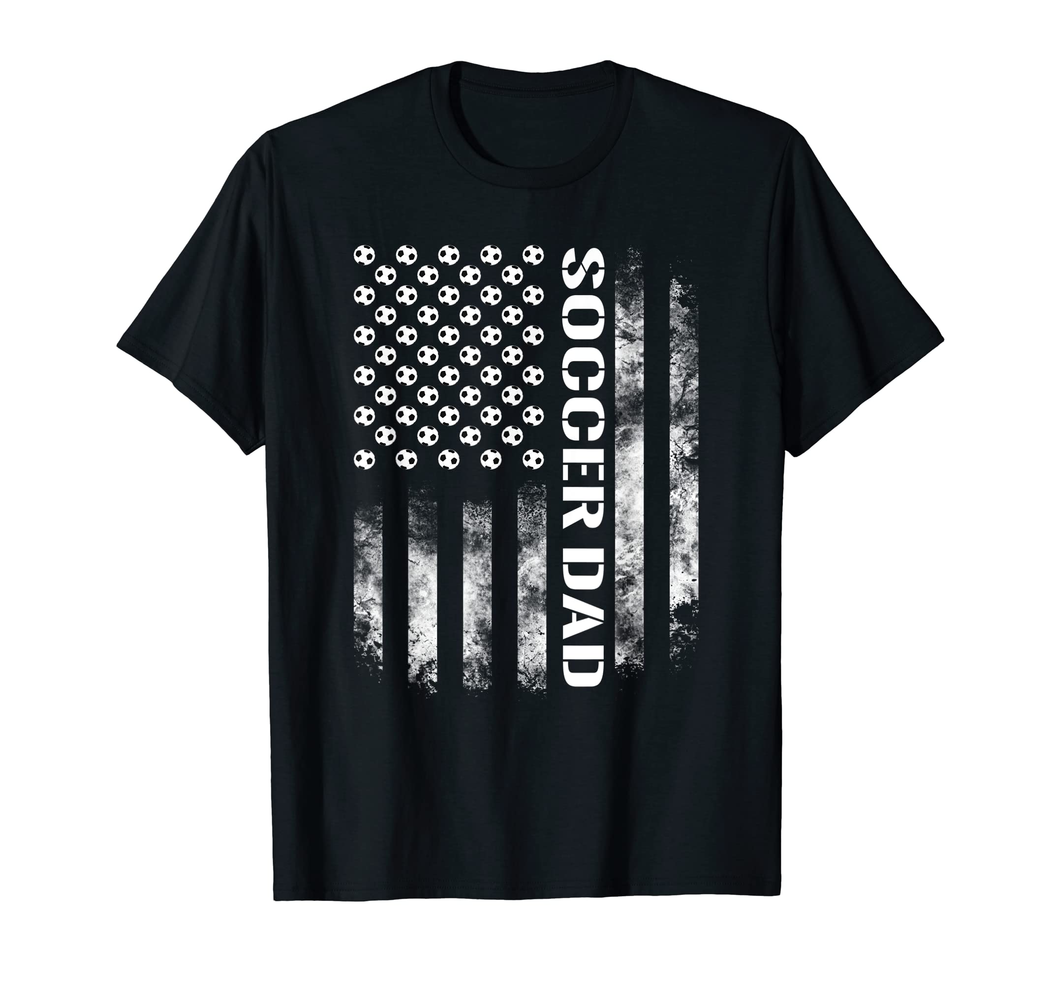 Soccer Dad I Usa Flag Fathers Day Gift T-Shirt - Trendy Graphic for Adults - T-Shirt, Sweatshirt, Hoodie