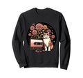 Wildflowers Cat And Cassette Tape Sweatshirt - Fun Novelty Design Men Women - T-Shirt, Sweatshirt, Hoodie