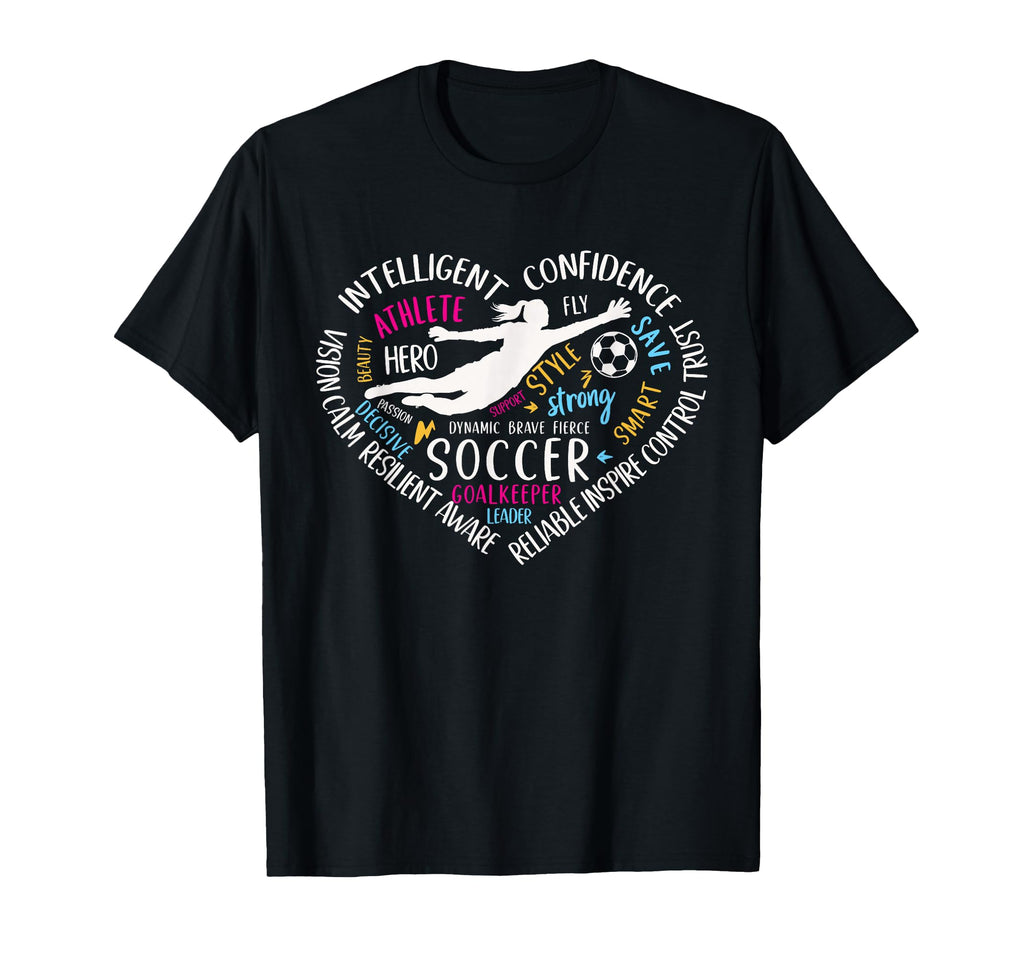 Soccer Goalkeeper Heart Love Goalie Teens T-Shirt - Graphic Print Unisex - T-Shirt, Sweatshirt, Hoodie