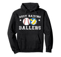 Busy Raising Ballers Volleyball Hoodie - Casual Everyday Wear for Adults - T-Shirt, Sweatshirt, Hoodie