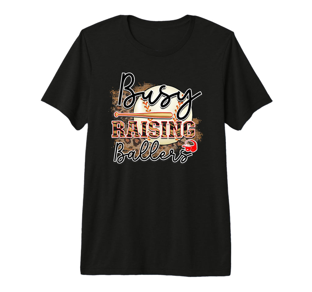 Busy Raising Ballers Is Baseball Mom Is T-Shirt - Graphic Print Men Women - T-Shirt, Sweatshirt, Hoodie