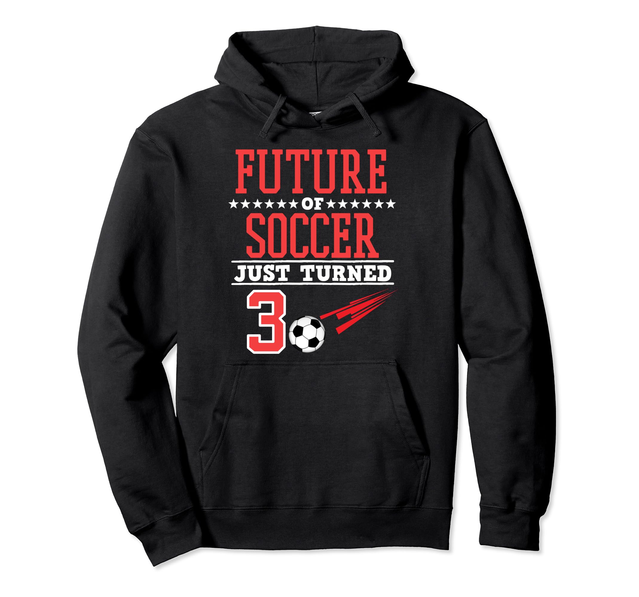 Future Soccer 3Rd Birthday Sports Player Hoodie - Graphic Print for Adults - T-Shirt, Sweatshirt, Hoodie