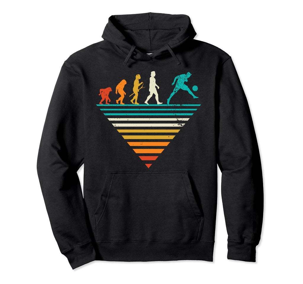 Human Evolution Player Soccer Hoodie - Casual Everyday Wear Men Women - T-Shirt, Sweatshirt, Hoodie