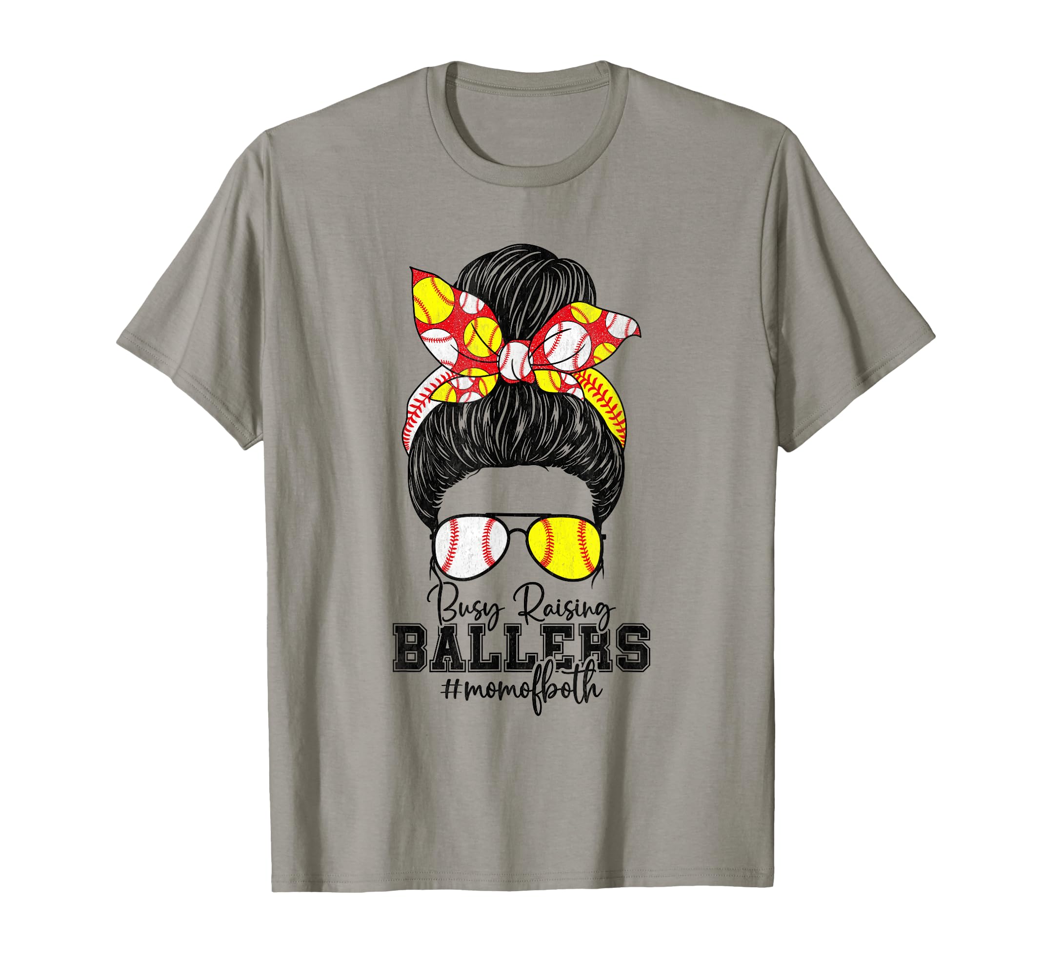 Busy Raising Ballers Softball T-Shirt - Casual Everyday Wear Men Women - T-Shirt, Sweatshirt, Hoodie