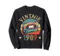 1989 Born 1989 Sunset Cassette Tape Sweatshirt - Trendy Graphic for Adults - T-Shirt, Sweatshirt, Hoodie