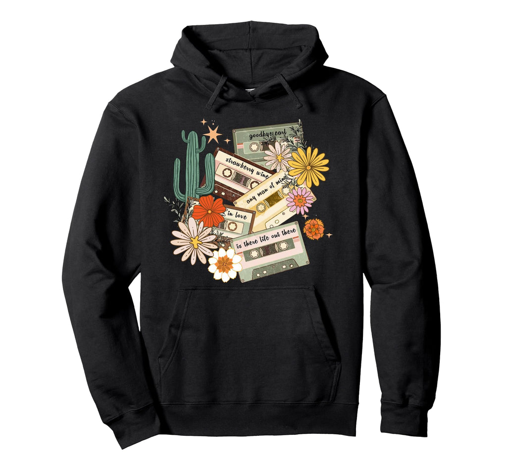 90S Country Music Southern Farm Old Mixtape Hoodie - Unique Graphic Unisex - T-Shirt, Sweatshirt, Hoodie