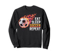 Eat Sleep Soccer Repet Goalie Sweatshirt - Custom Art Print for Adults - T-Shirt, Sweatshirt, Hoodie