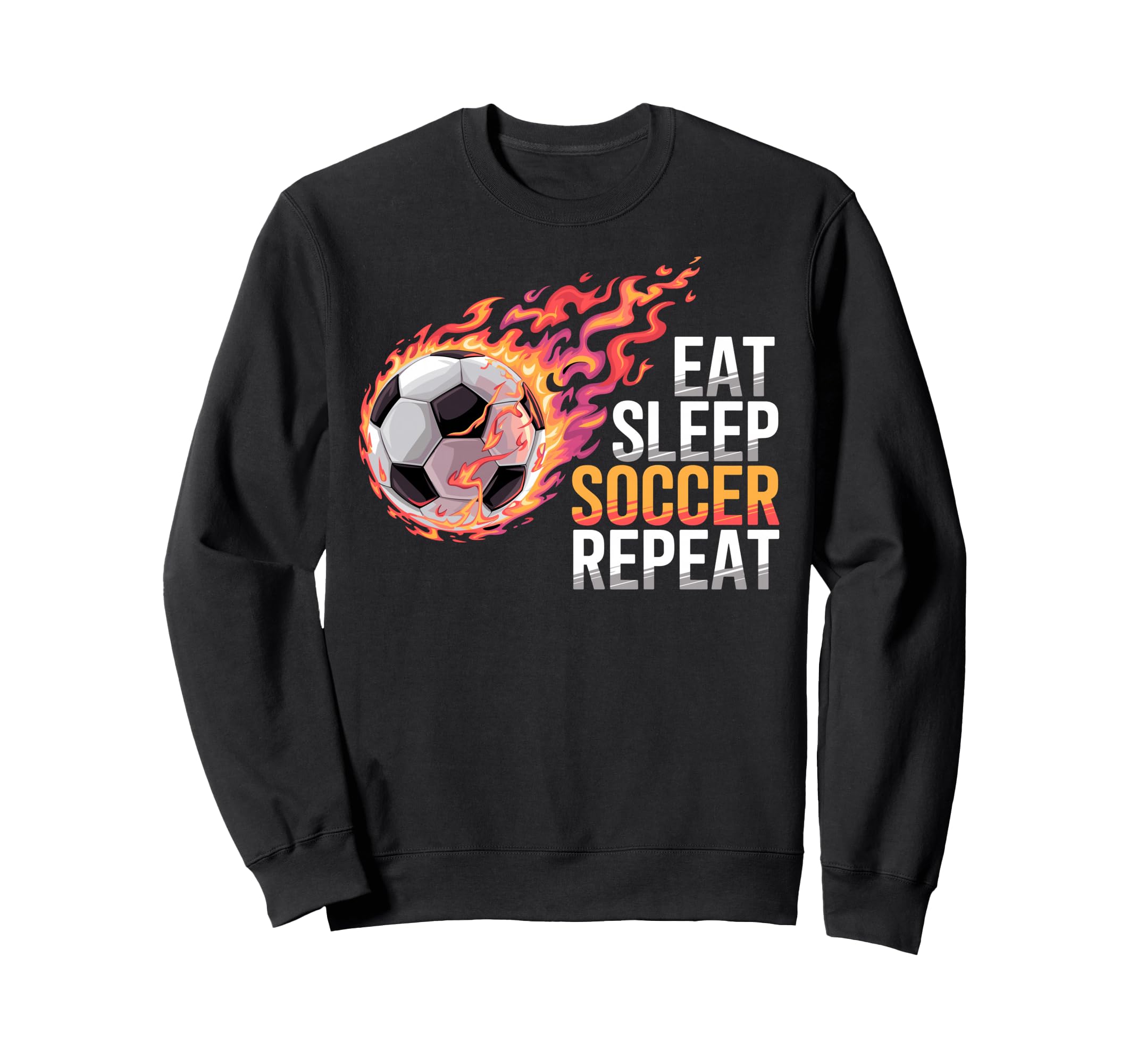 Eat Sleep Soccer Repet Goalie Sweatshirt - Custom Art Print for Adults - T-Shirt, Sweatshirt, Hoodie