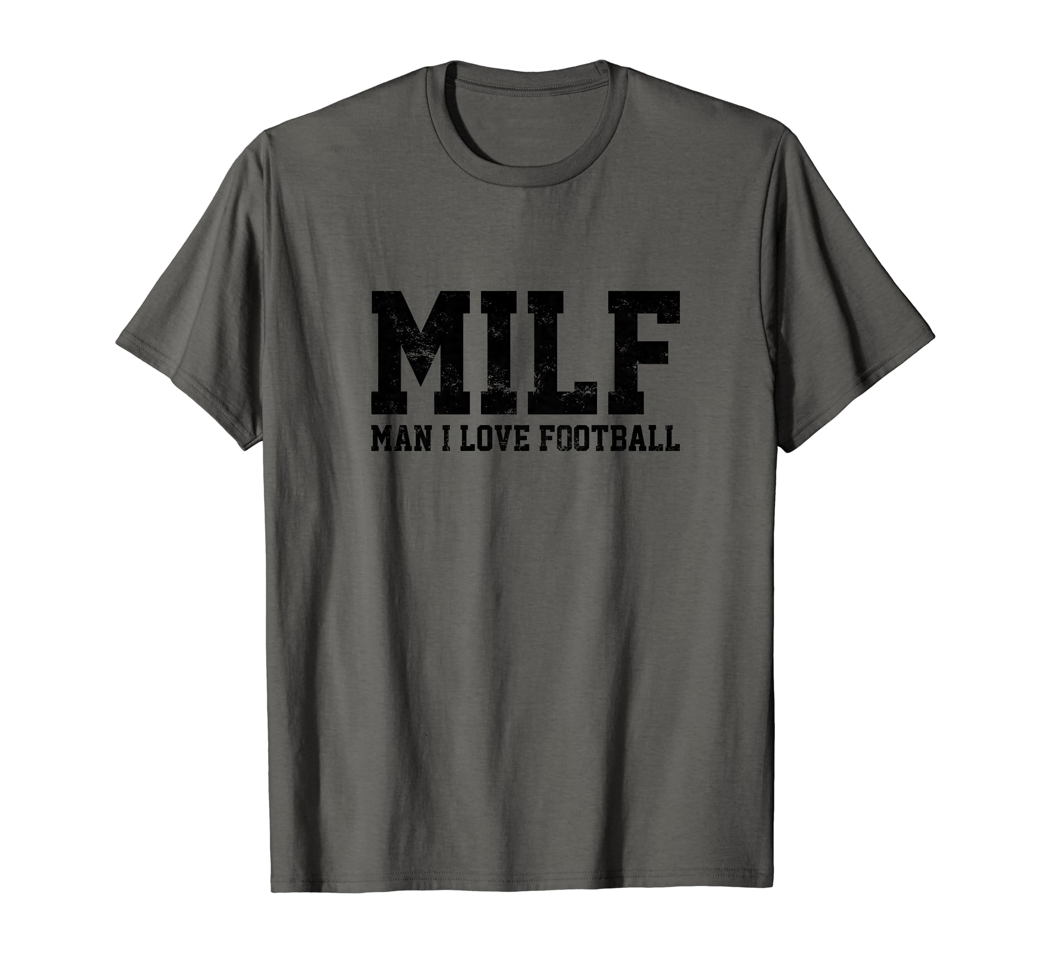 Milf I Love Football Funny Popular T-Shirt - Custom Art Print Unisex - T-Shirt, Sweatshirt, Hoodie