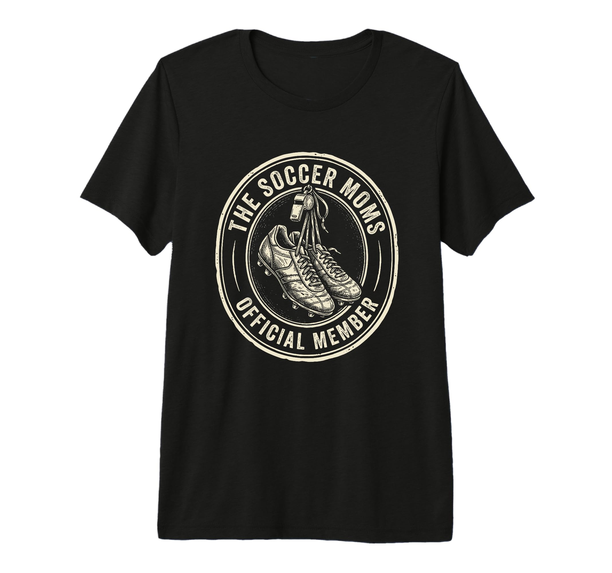 Soccer Moms Member Team Mom Tri Blend T-Shirt - Novelty Apparel for Adults - T-Shirt, Sweatshirt, Hoodie