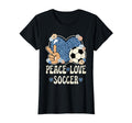 Peace Love Soccer Lover Outfit T-Shirt - Fun Novelty Design for Adults - T-Shirt, Sweatshirt, Hoodie