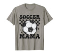 Soccer Mama Checkered Funny Soccer Player T-Shirt - Trendy Graphic Unisex - T-Shirt, Sweatshirt, Hoodie
