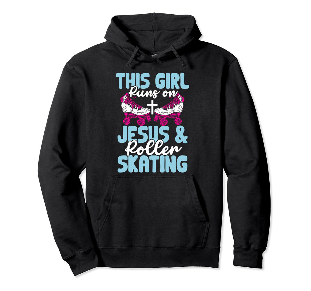 Rollerskate This Runs Jesus And Hoodie - Custom Art Print for Adults - T-Shirt, Sweatshirt, Hoodie