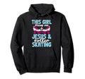 Rollerskate This Runs Jesus And Hoodie - Custom Art Print for Adults - T-Shirt, Sweatshirt, Hoodie