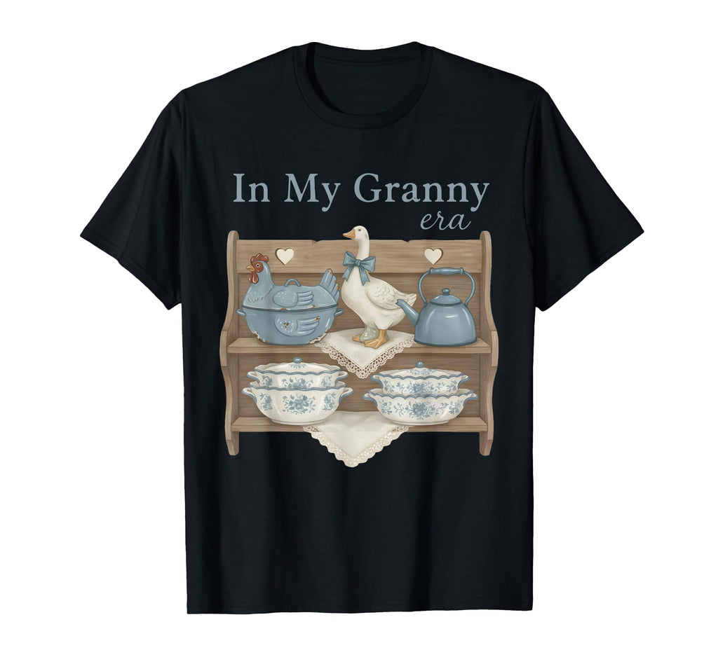 My Granny Era Goose Kitchen Shelf T-Shirt - Minimalist Print for Adults - T-Shirt, Sweatshirt, Hoodie