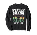 Staten Island New York Nyc Boombox Old Sweatshirt - Trendy Graphic Unisex - T-Shirt, Sweatshirt, Hoodie