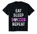 Eat Sleep Soccer Repeat Soccer T-Shirt - Fun Novelty Design for Adults - T-Shirt, Sweatshirt, Hoodie
