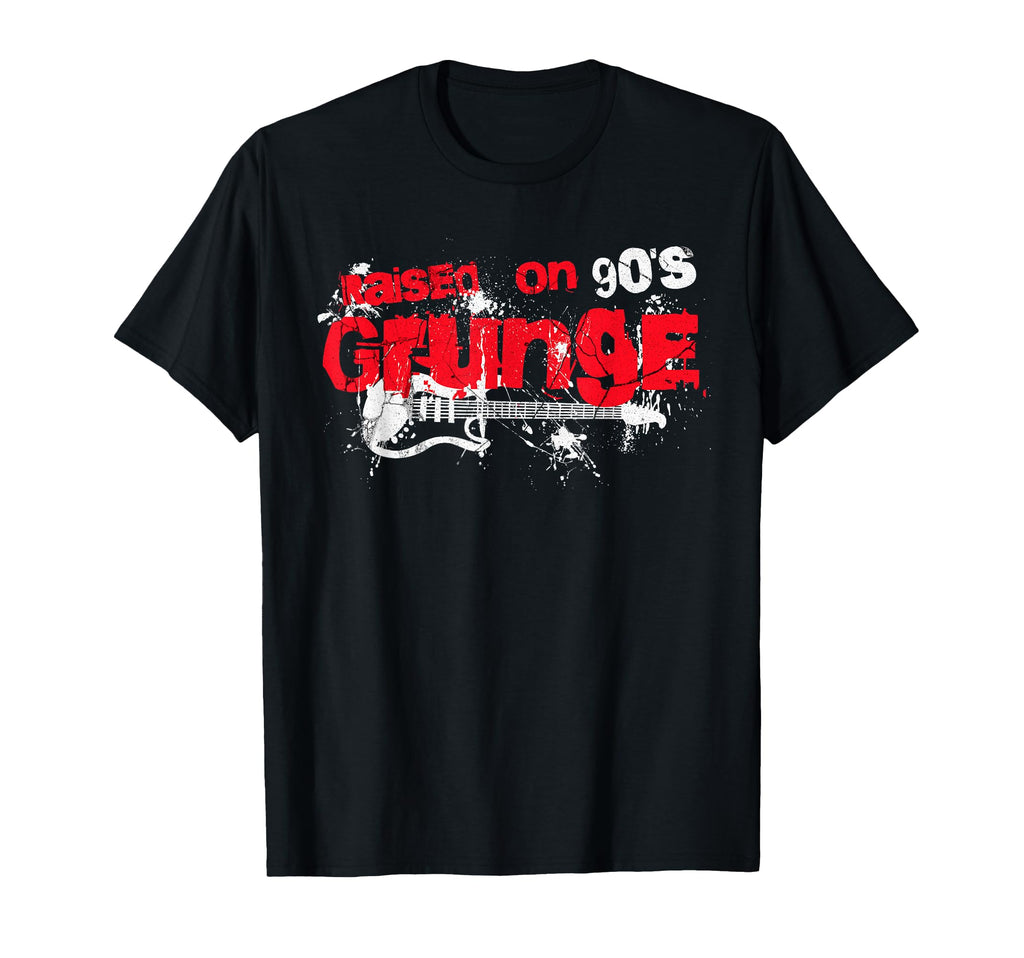 Raised 90S Grunge Seattle Rock Music Lover T-Shirt - Trendy Graphic Unisex - T-Shirt, Sweatshirt, Hoodie