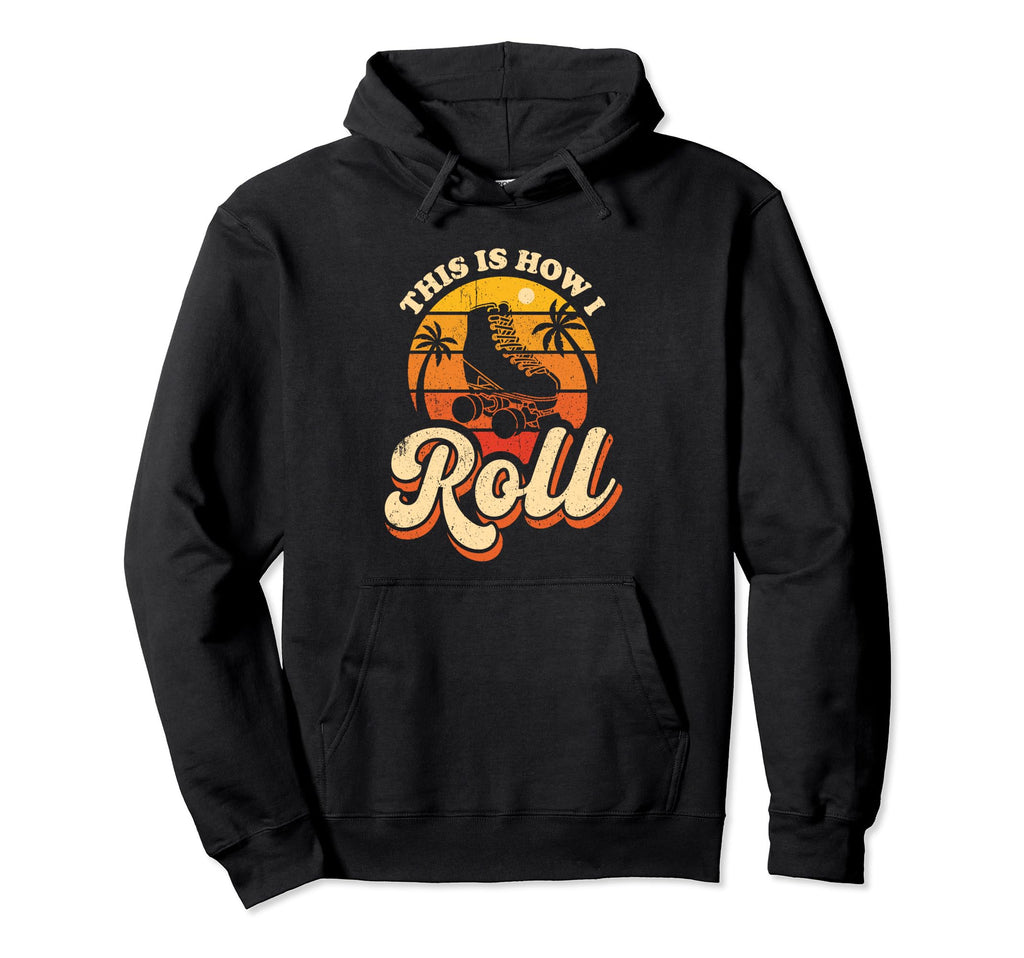 Roller Skates Funny Seventies Disco Hoodie - Novelty Apparel for Adults - T-Shirt, Sweatshirt, Hoodie