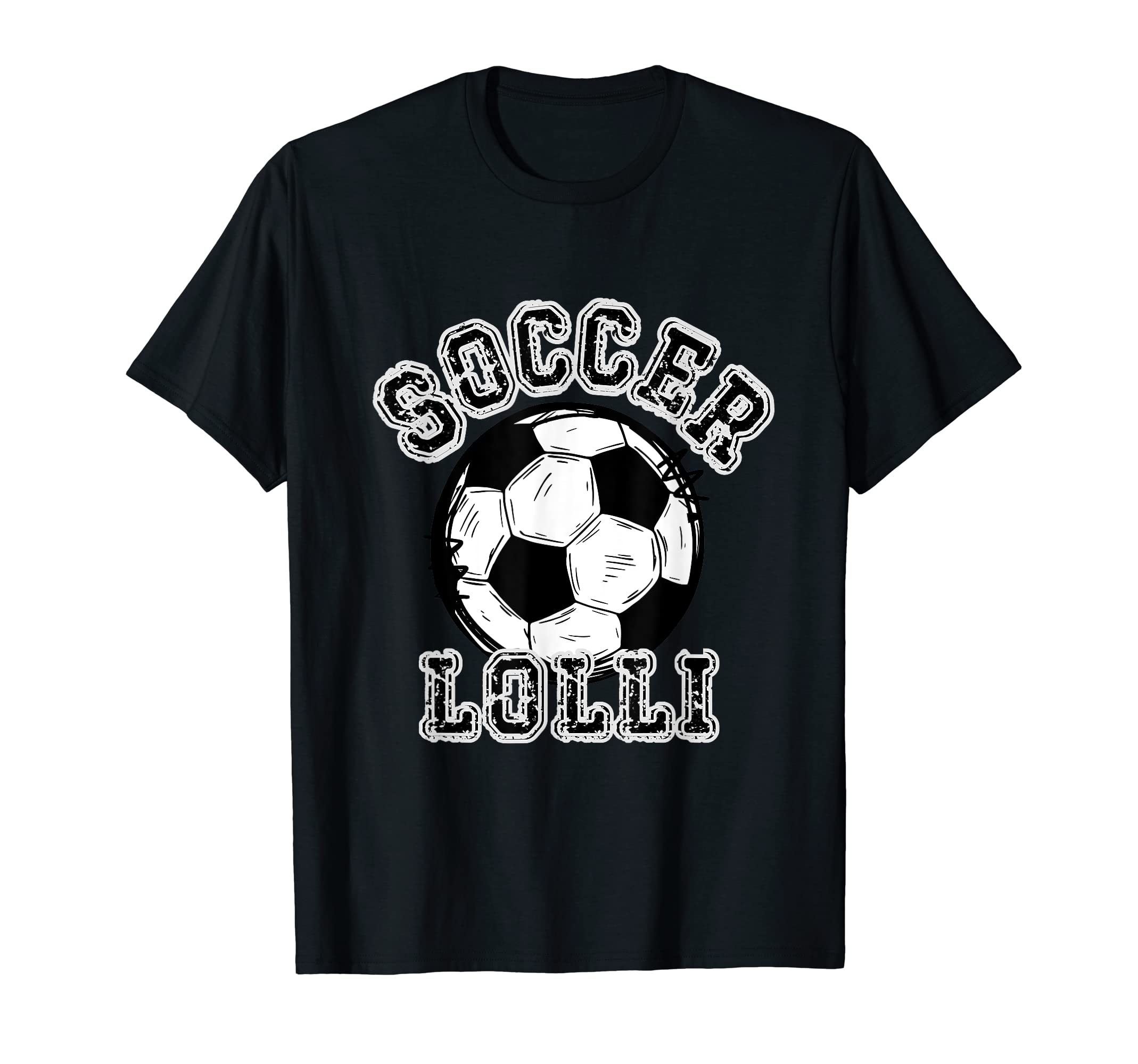 Soccer Ball Distressed Trending Lolli T-Shirt - Novelty Apparel Unisex - T-Shirt, Sweatshirt, Hoodie