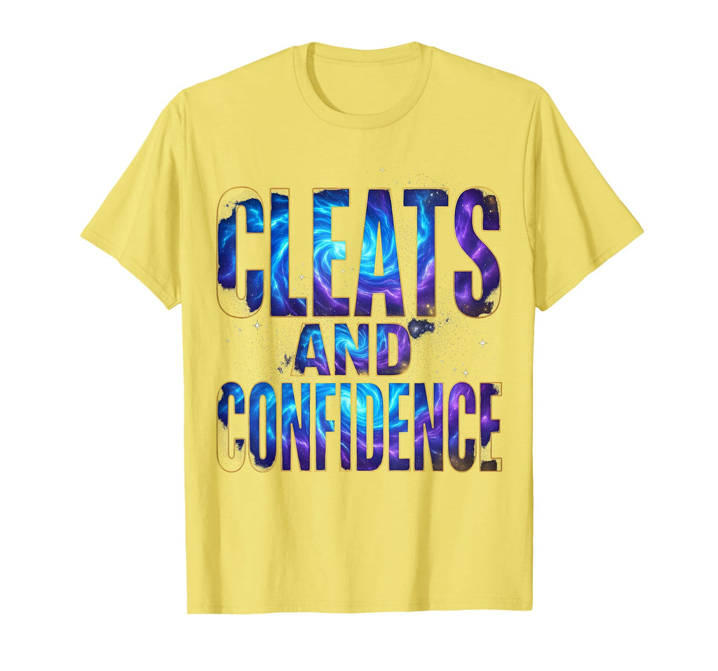 Cleats And Confidence Womens Soccer T-Shirt - Casual Everyday Wear Unisex - T-Shirt, Sweatshirt, Hoodie