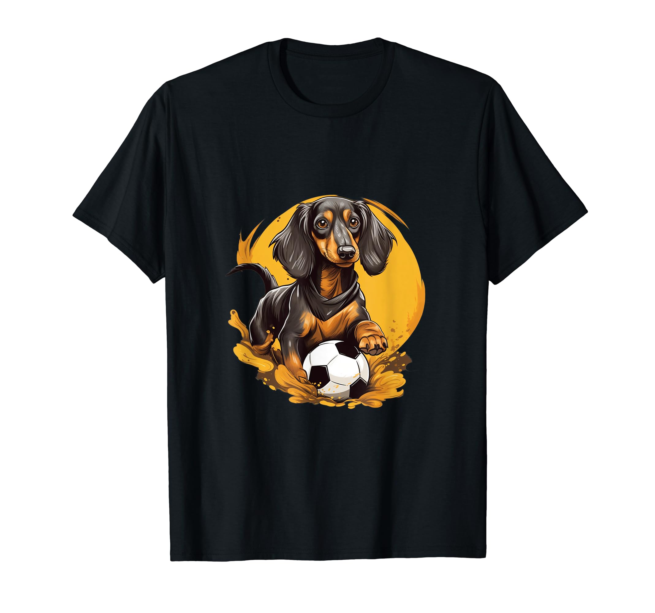 Dachshund Soccer Dachshund T-Shirt - Custom Art Print Men Women - T-Shirt, Sweatshirt, Hoodie