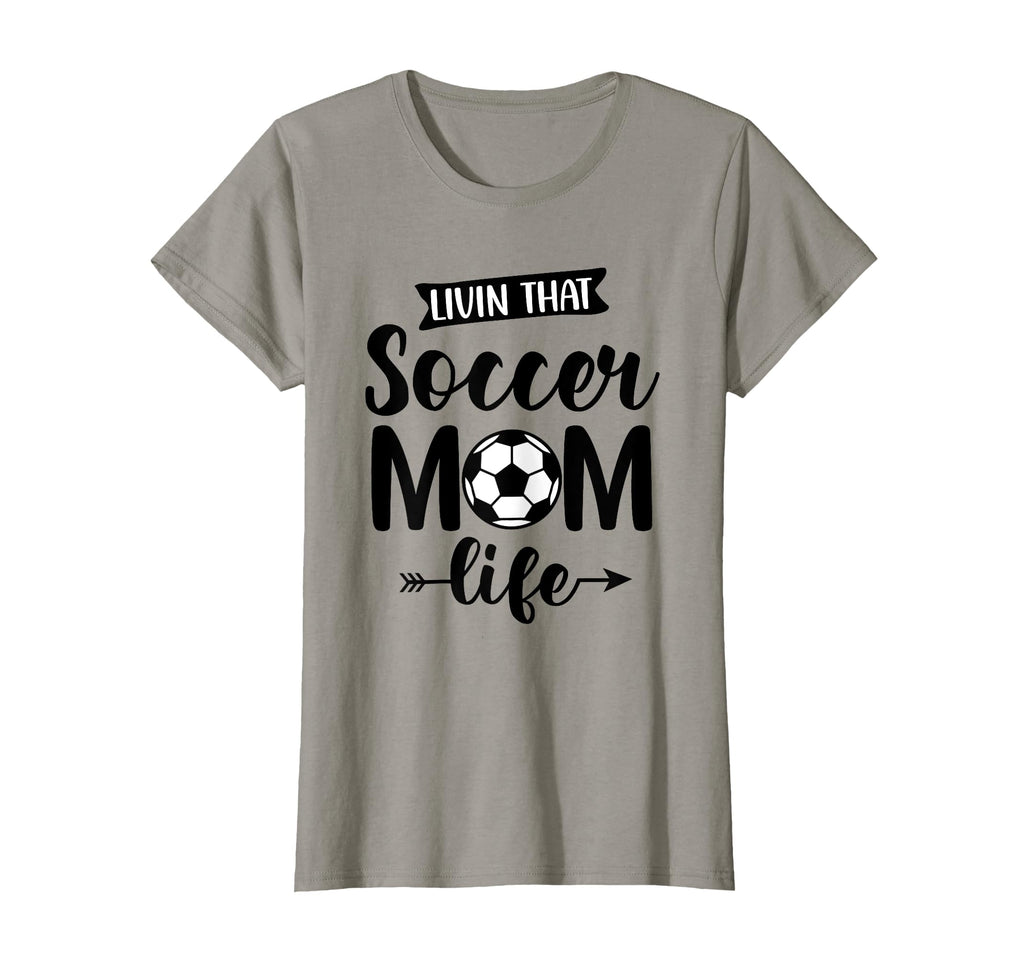 Livin That Soccer Mom Life Soccer T-Shirt - Minimalist Print for Adults - T-Shirt, Sweatshirt, Hoodie