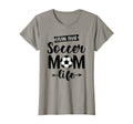 Livin That Soccer Mom Life Soccer T-Shirt - Minimalist Print for Adults - T-Shirt, Sweatshirt, Hoodie