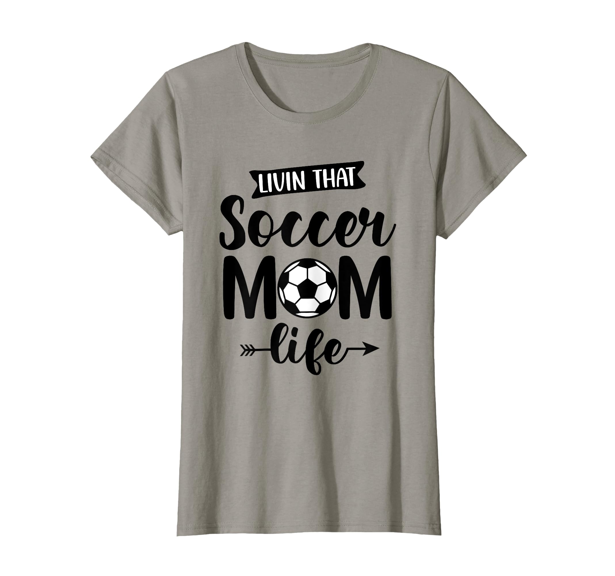 Livin That Soccer Mom Life Soccer T-Shirt - Minimalist Print for Adults - T-Shirt, Sweatshirt, Hoodie