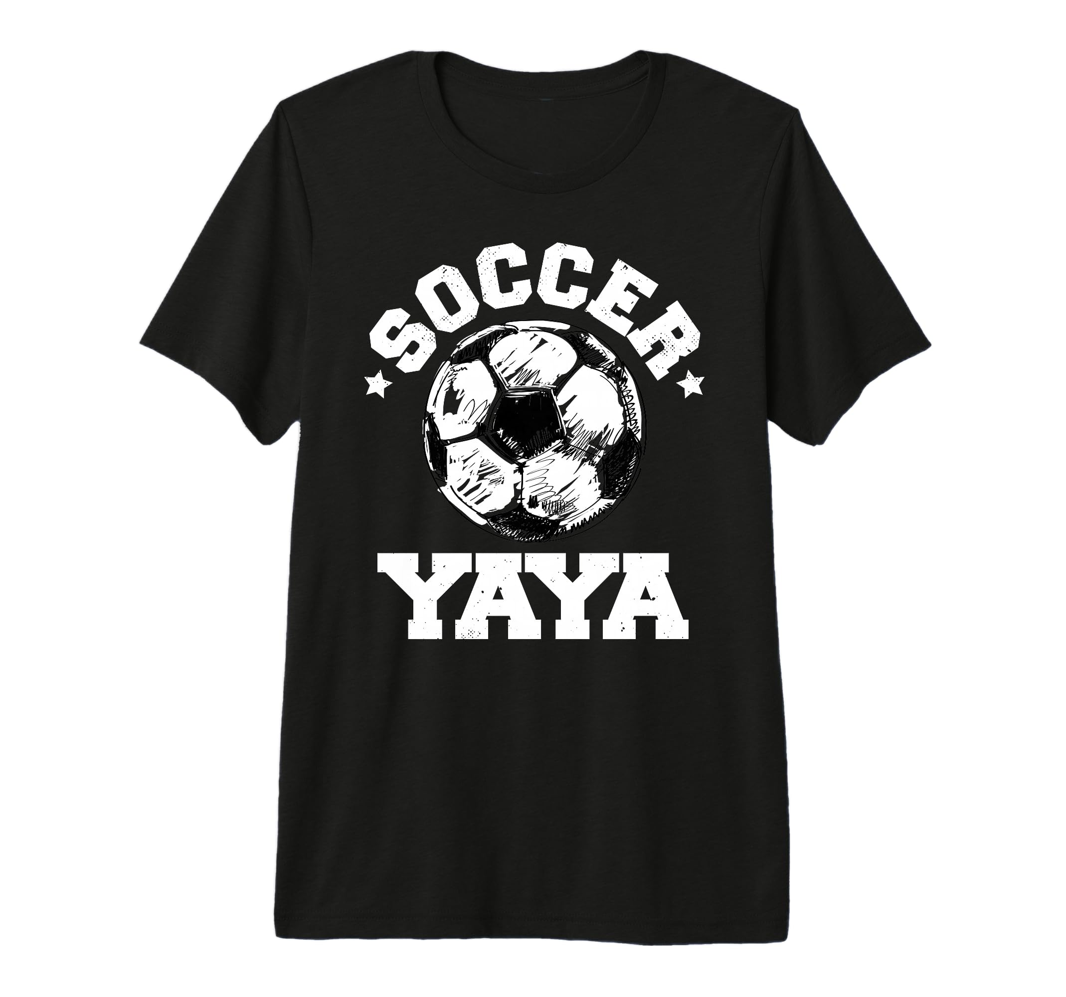 Soccer Yaya Soccer Ball Distressed T-Shirt - Unique Graphic Men Women - T-Shirt, Sweatshirt, Hoodie