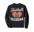Football Grandma Heart Leopard Sweatshirt - Trendy Graphic for Adults - T-Shirt, Sweatshirt, Hoodie