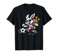 Soccer Easter Bunny Eggs Playing T-Shirt - Fun Novelty Design Men Women - T-Shirt, Sweatshirt, Hoodie