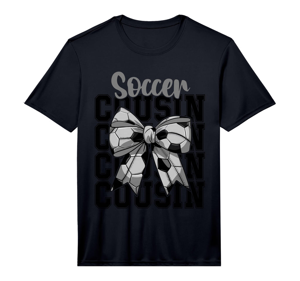 Mens Soccer Cousin Coquette Bow T-Shirt - Casual Everyday Wear for Adults - T-Shirt, Sweatshirt, Hoodie