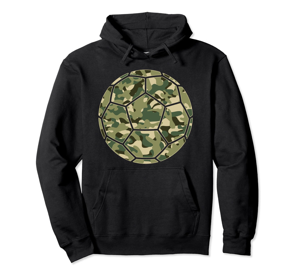 Soccer Player Camo Soccer Lover Hoodie - Fun Novelty Design for Adults - T-Shirt, Sweatshirt, Hoodie