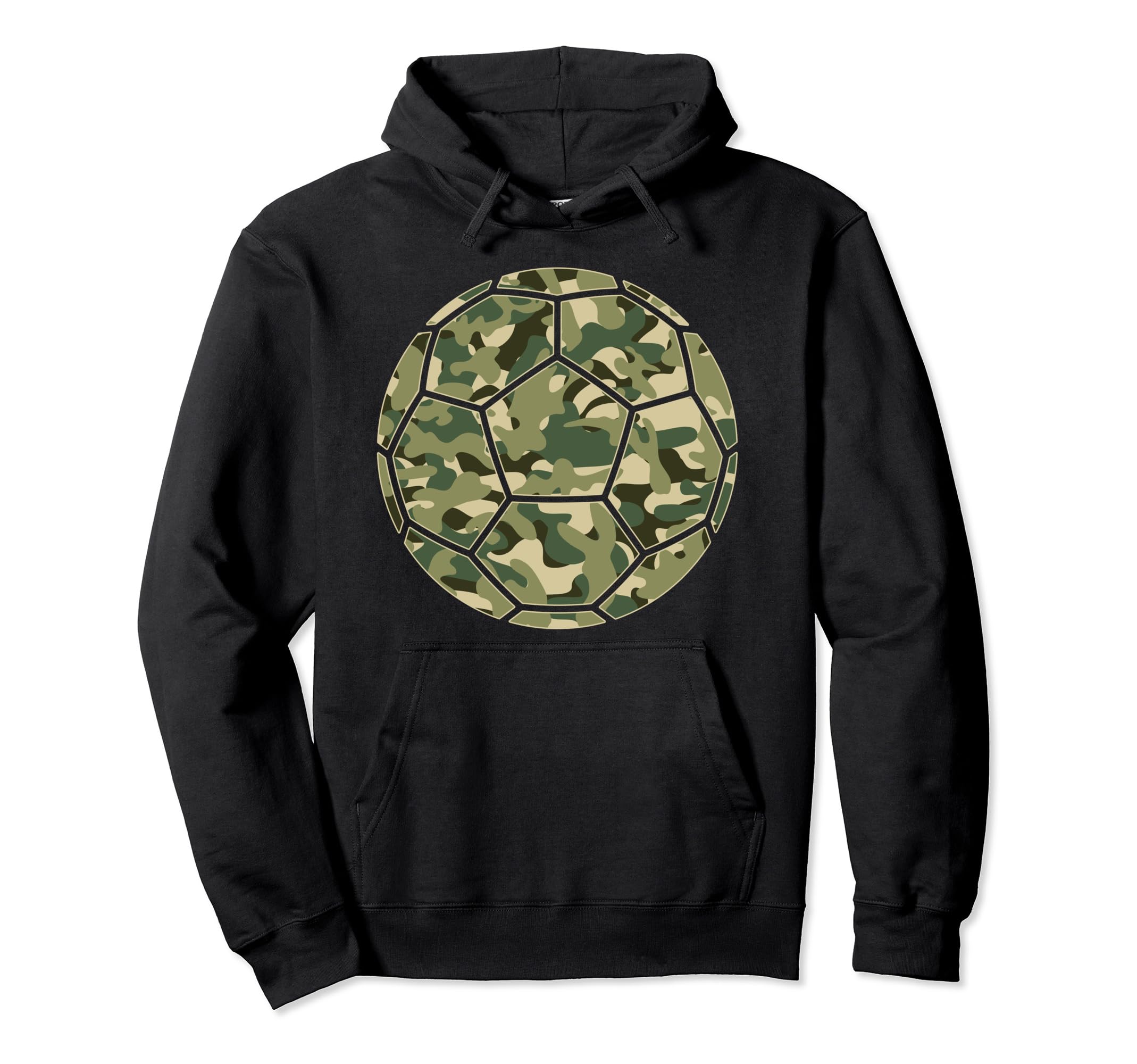 Soccer Player Camo Soccer Lover Hoodie - Fun Novelty Design for Adults - T-Shirt, Sweatshirt, Hoodie