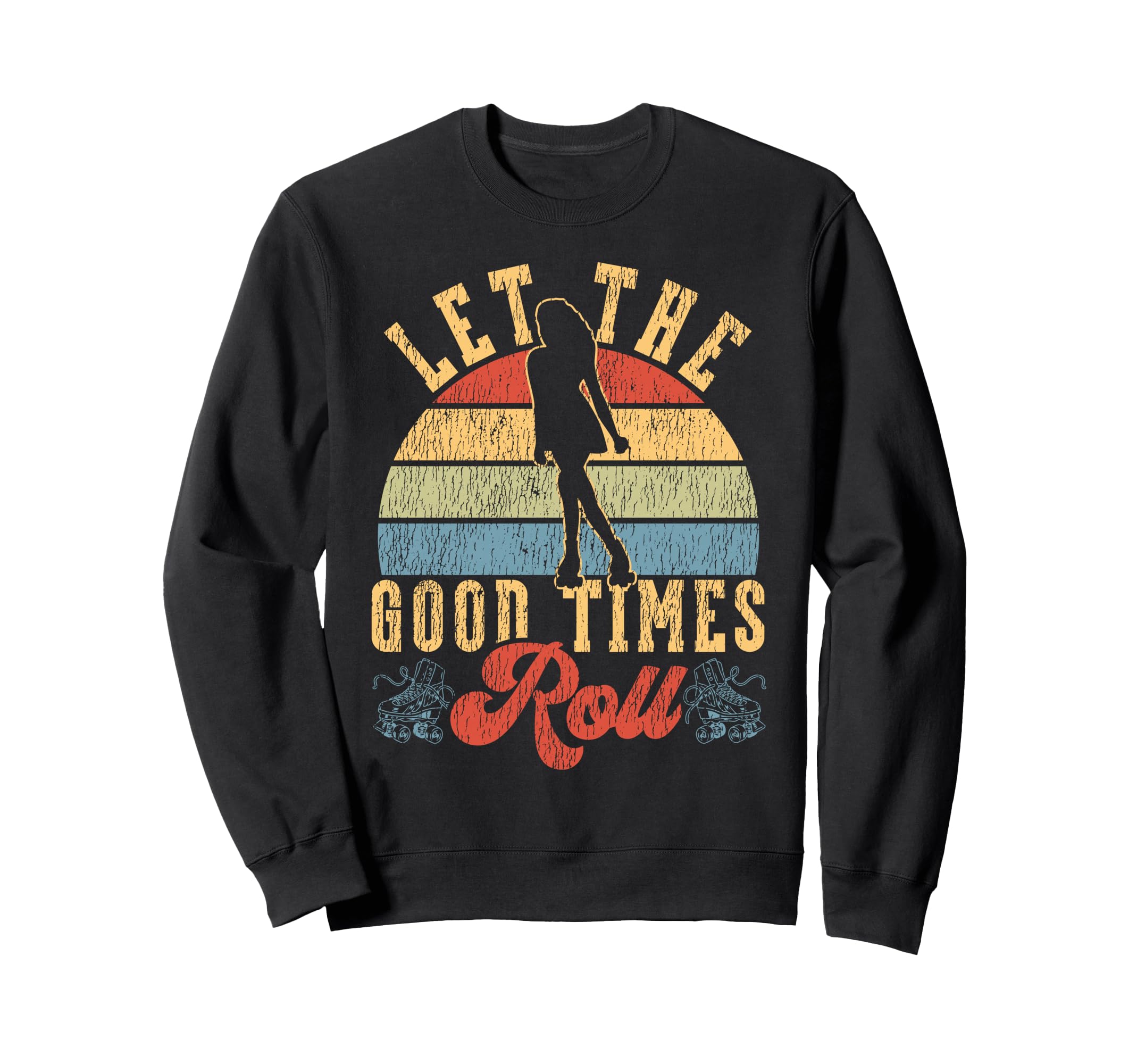 Roller Skating Skate 1970S Let Sweatshirt - Minimalist Print for Adults - T-Shirt, Sweatshirt, Hoodie