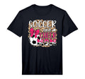 Mens Soccer And Cheer Mom Leopard T-Shirt - Fun Novelty Design for Adults - T-Shirt, Sweatshirt, Hoodie
